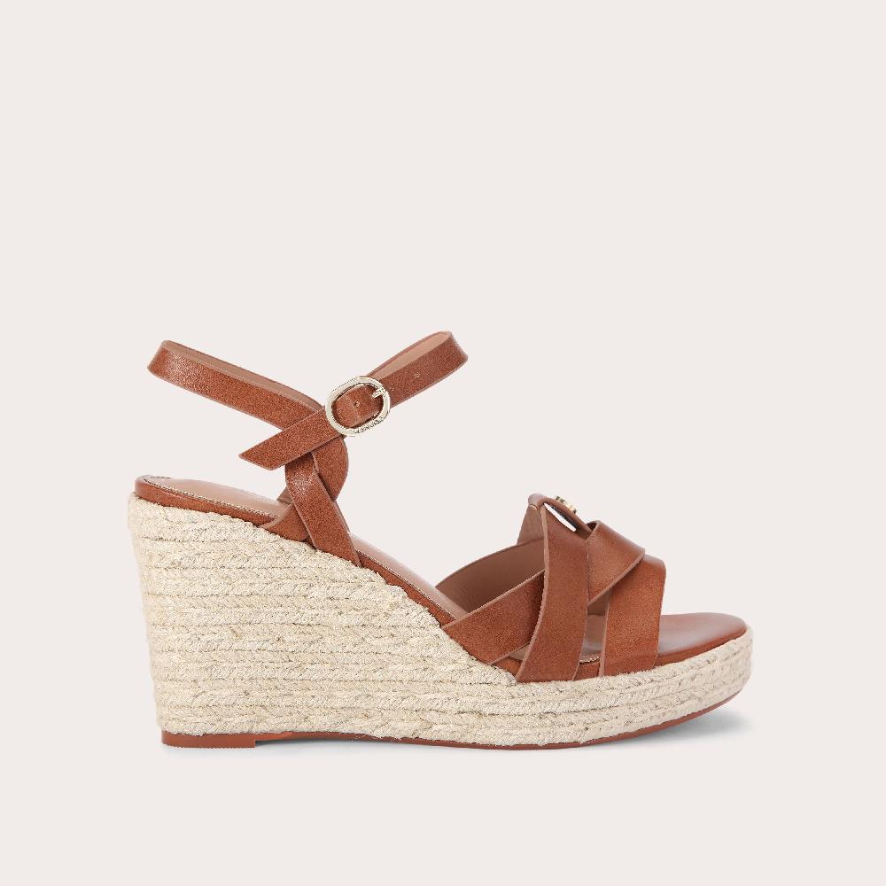 carvela BRAVO WEDGE Tan Wedge Heel by CARVELA