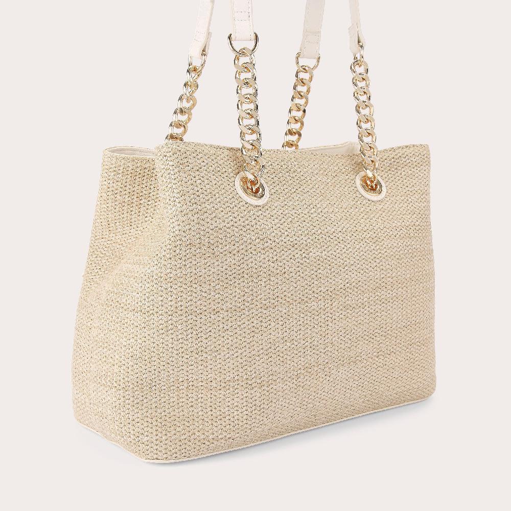 Carvela CAMMIE 3 Natural Woven Tote Bag By CARVELA