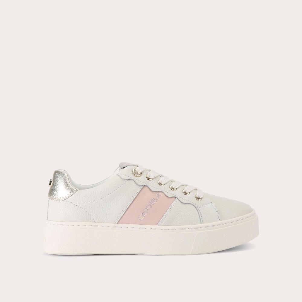 carvela CASTELLA White Leather Trainer by CARVELA