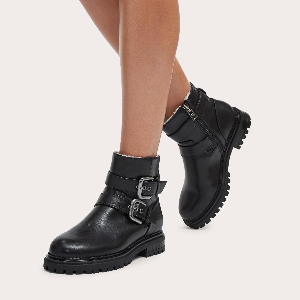 Carvela CAUTION BIKER Black Ankle Boot By CARVELA