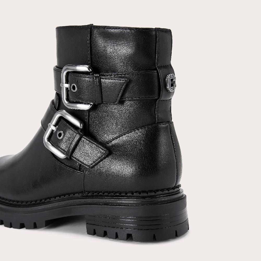 Carvela CAUTION BIKER Black Ankle Boot By CARVELA