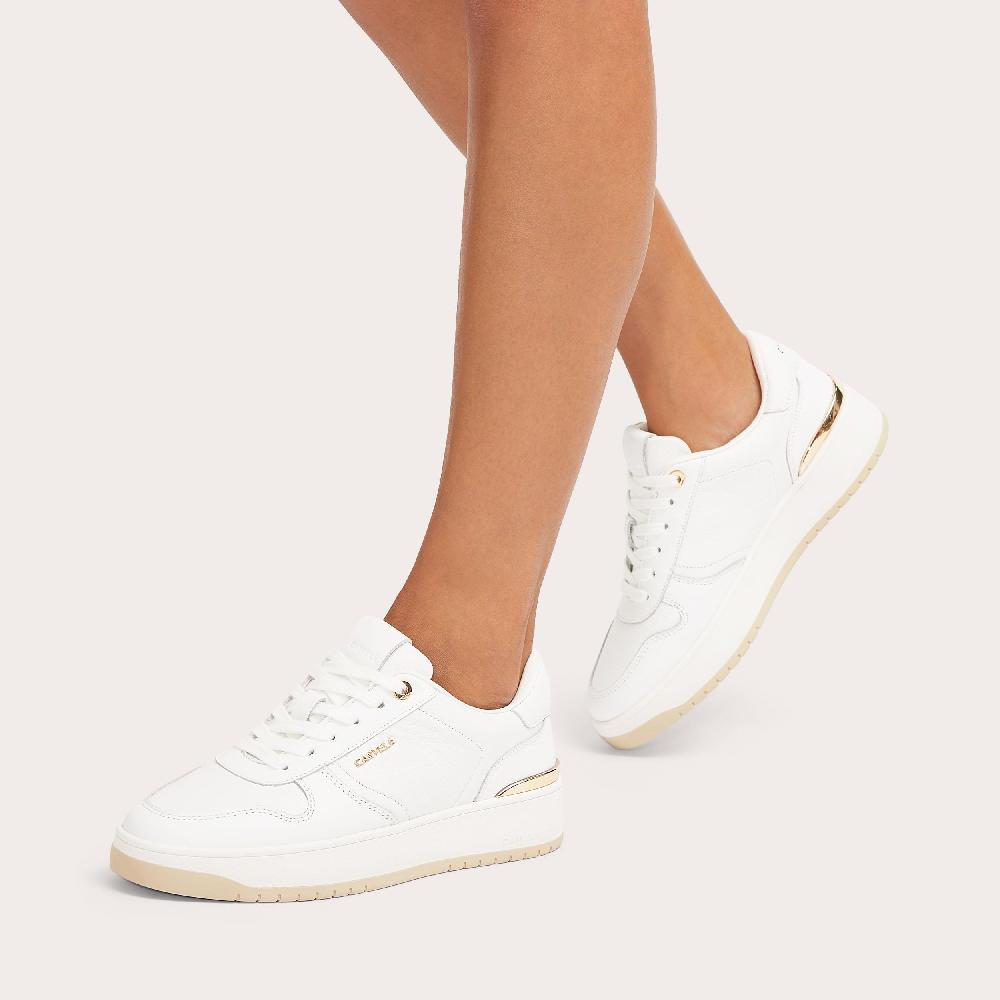 Carvela CHARM White Leather Trainer By CARVELA