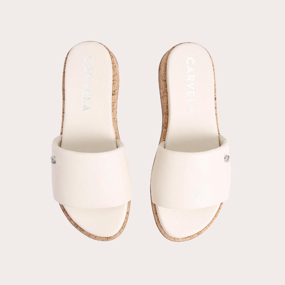 Carvela CLOUD MULE Bone Sandals By CARVELA
