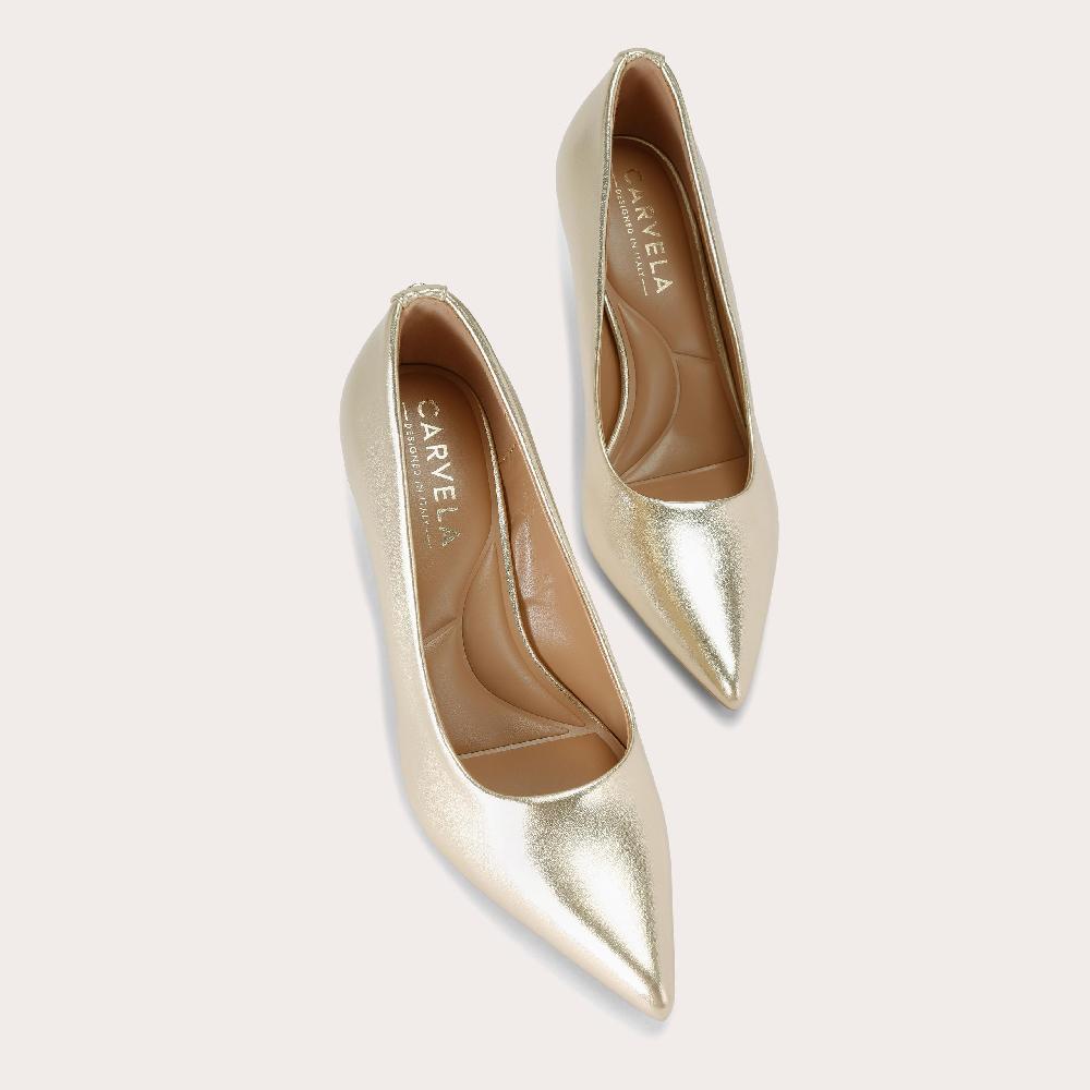 Carvela CORLETTA COURT Gold Court Heel By CARVELA