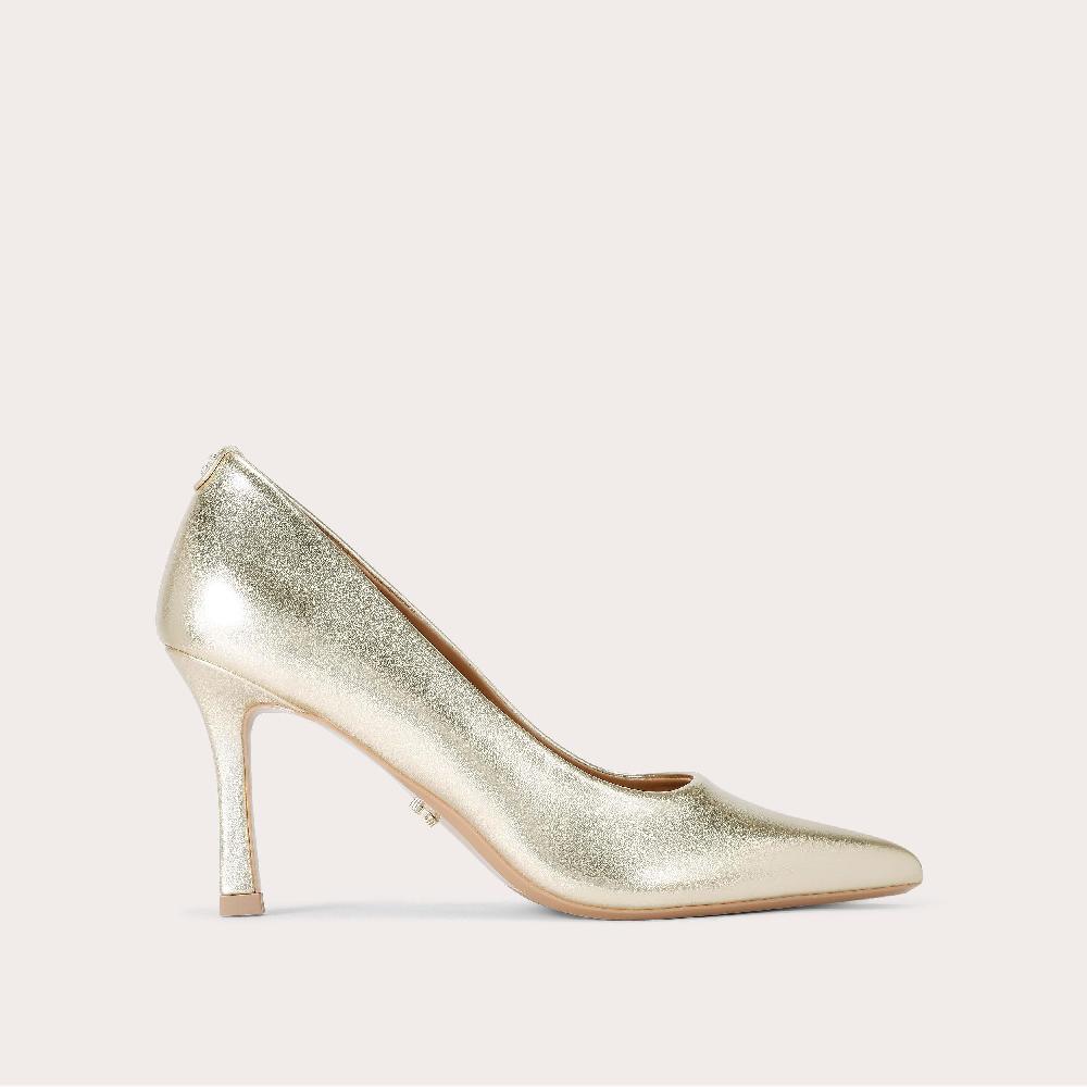 carvela CORLETTA COURT Gold Court Heel by CARVELA