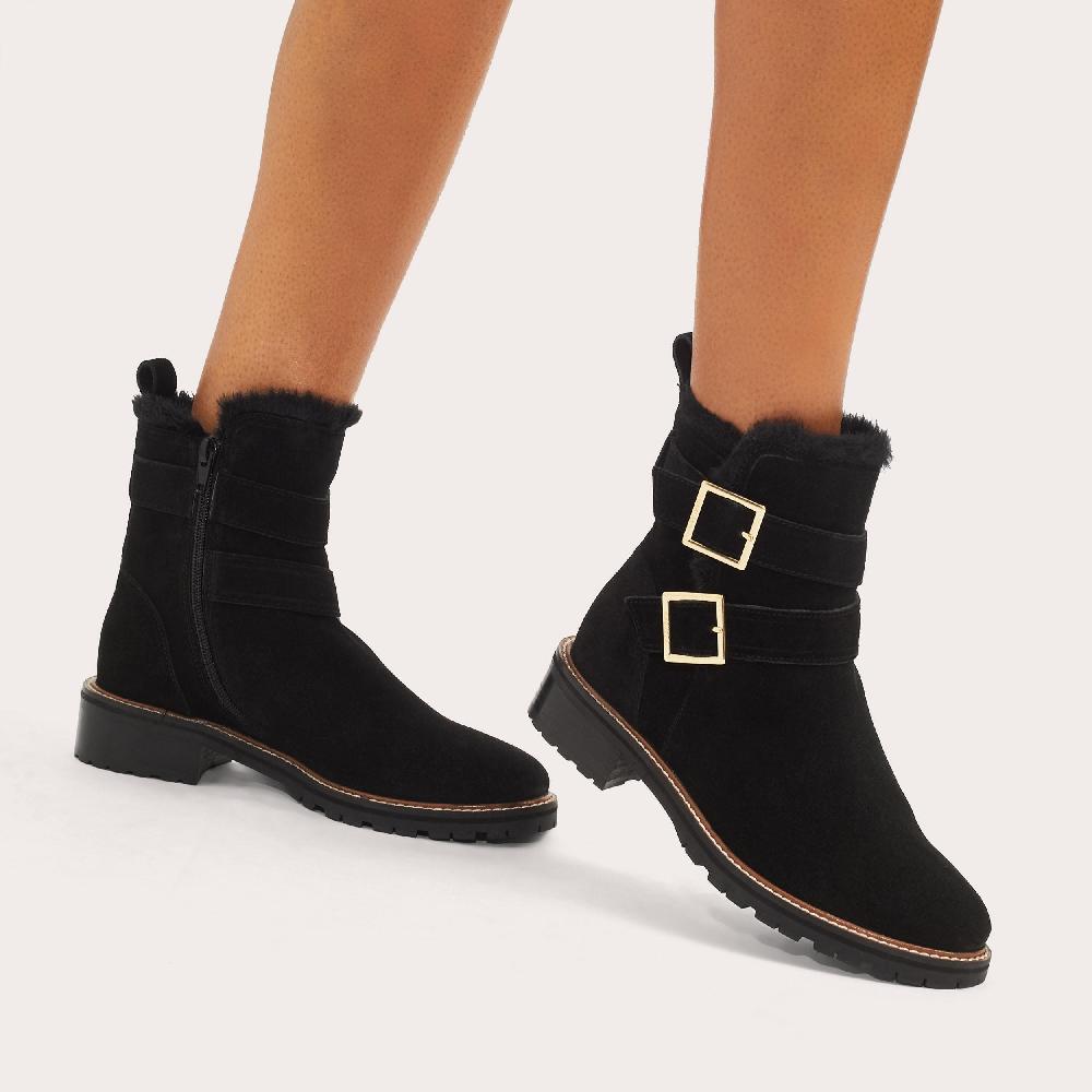 Carvela COSY Black Suede Boots By CARVELA