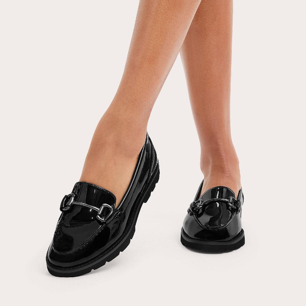 Carvela CROWN Black Patent Loafer By CARVELA