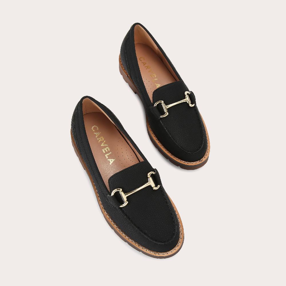 Carvela CROWN Black Slip On Loafer By CARVELA