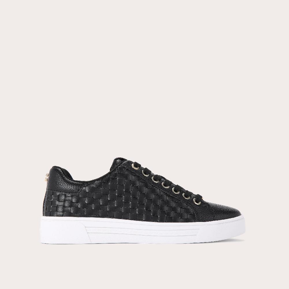 carvela DAZE WEAVE Black Woven Trainers by CARVELA