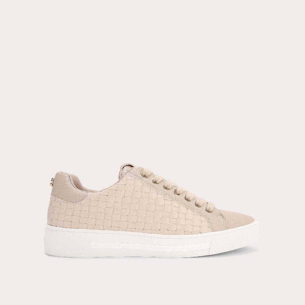 carvela DAZE WEAVE Taupe Woven Trainer by CARVELA
