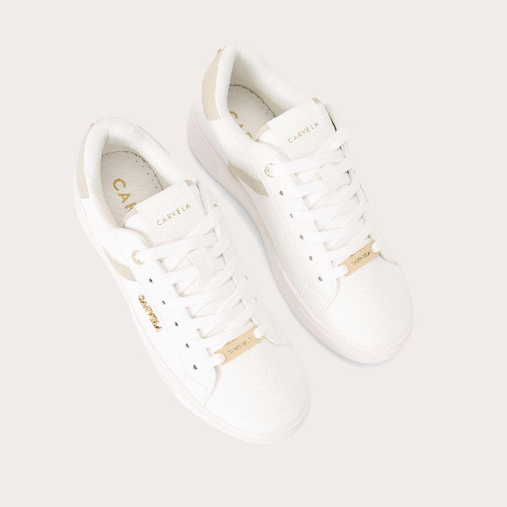 Carvela DAZE White Lace Up Trainer By CARVELA