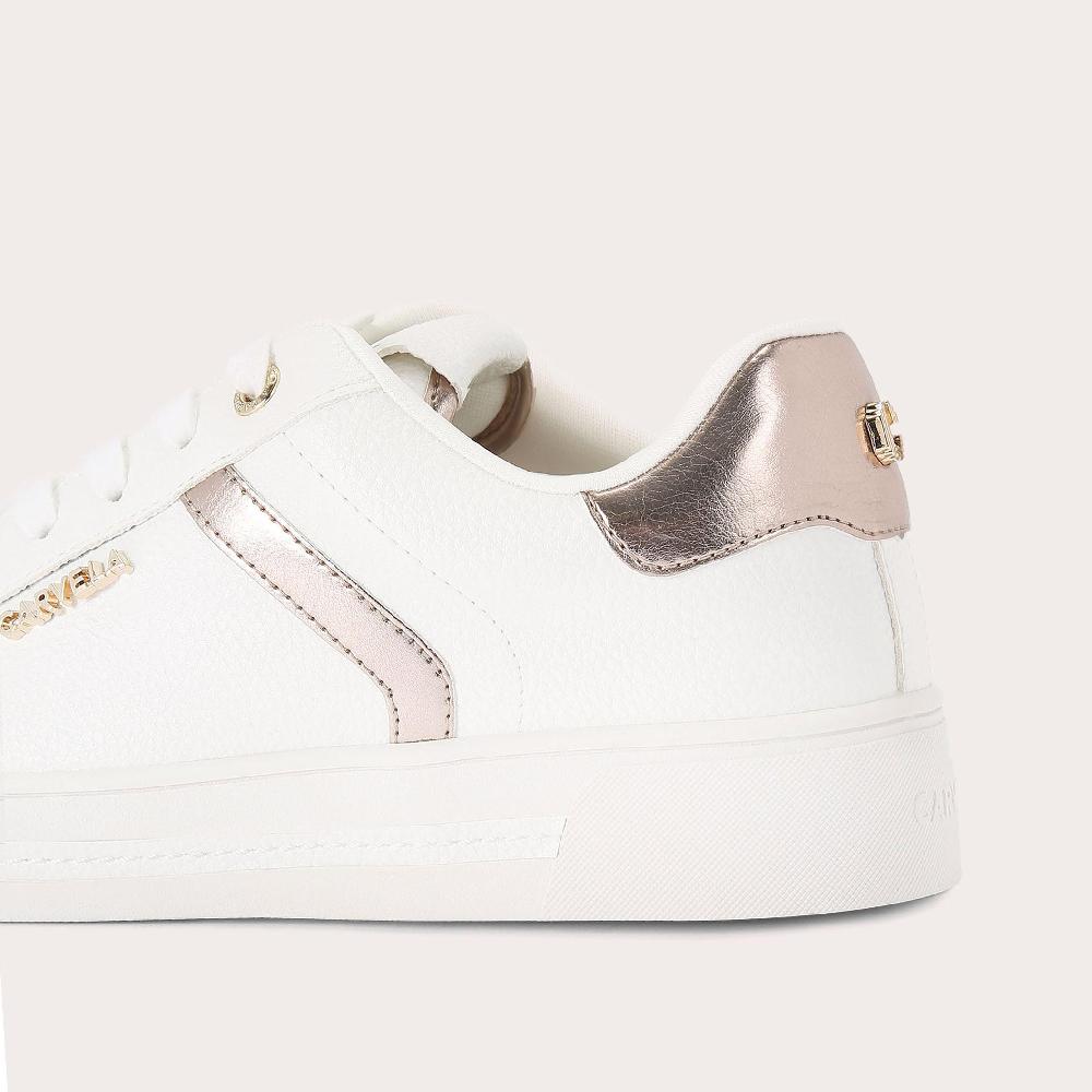 Carvela DAZE White Metallic Trainers By CARVELA