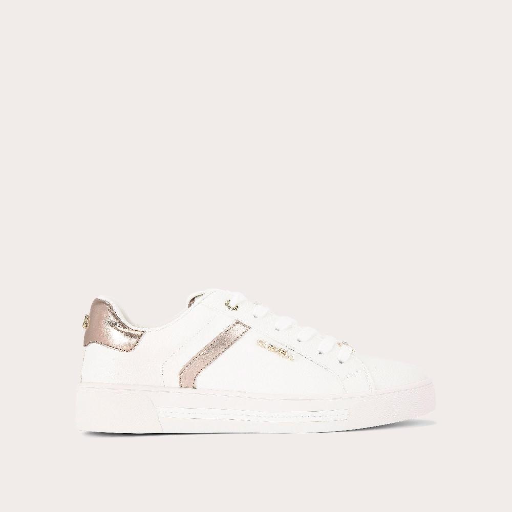 carvela DAZE White Metallic Trainers by CARVELA
