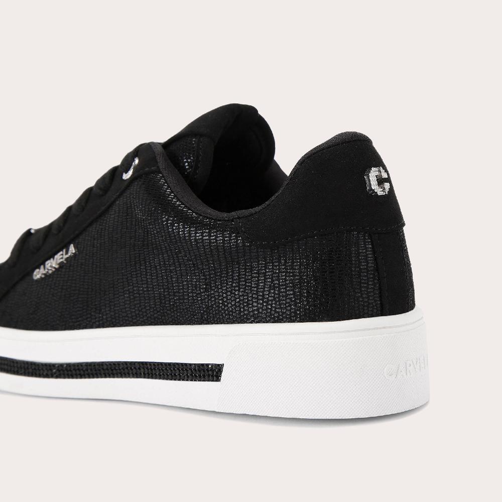 Carvela DIAMOND Black Lizard Trainer By CARVELA