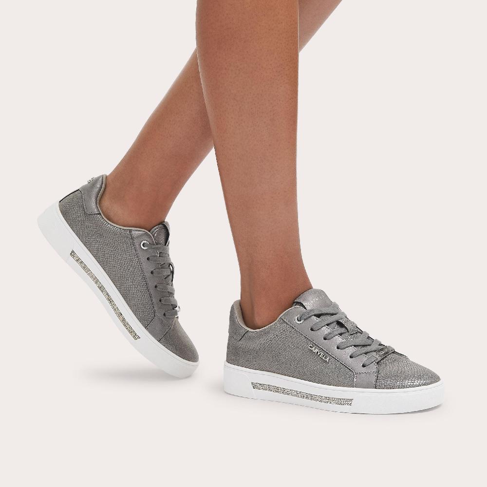 Carvela DIAMOND Grey Shiny Trainer By CARVELA