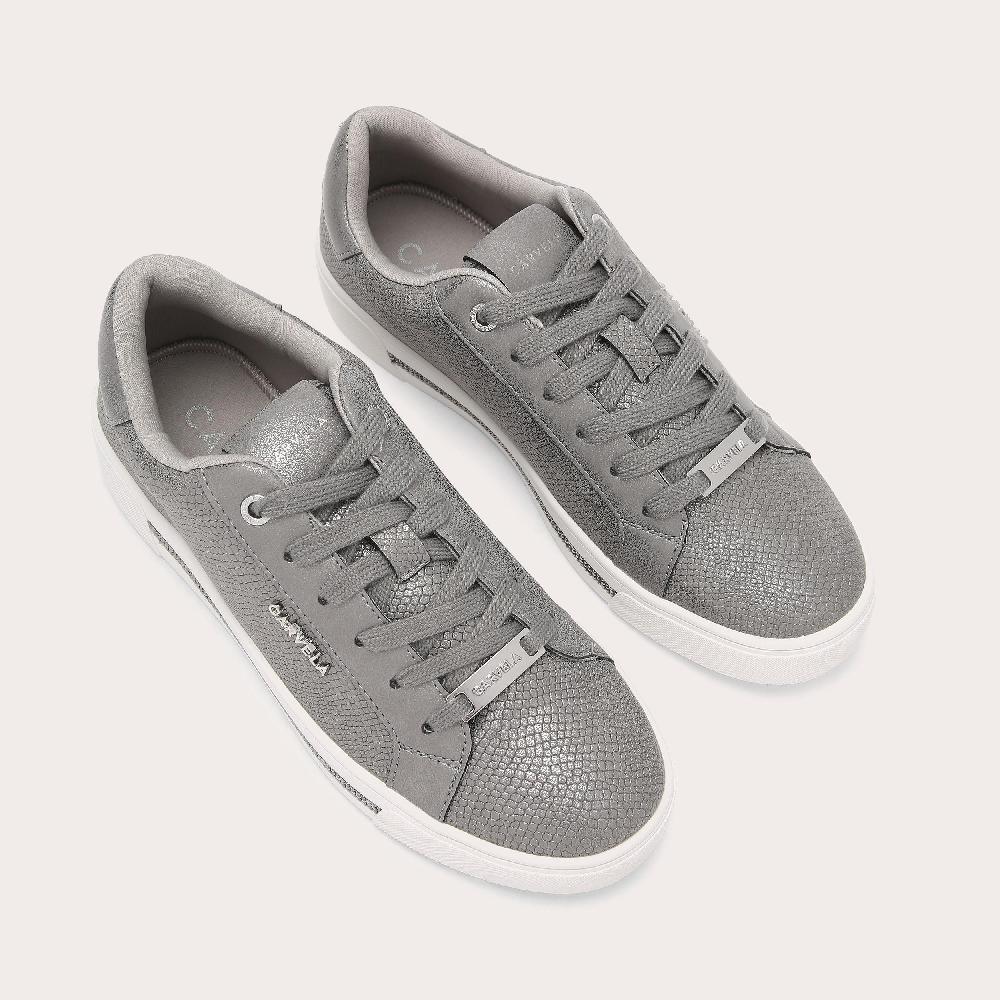 Carvela DIAMOND Grey Shiny Trainer By CARVELA