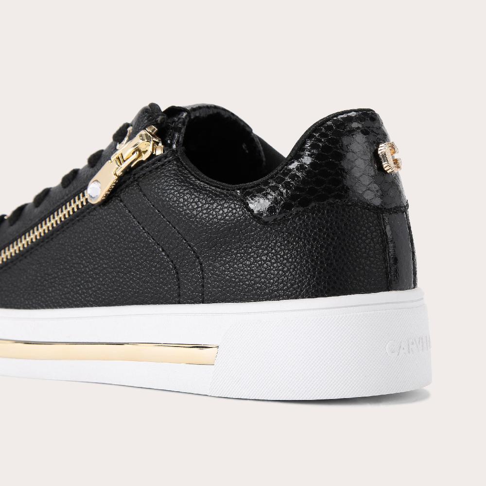 Carvela DIAMOND ZIP Black Zip Trainer By CARVELA