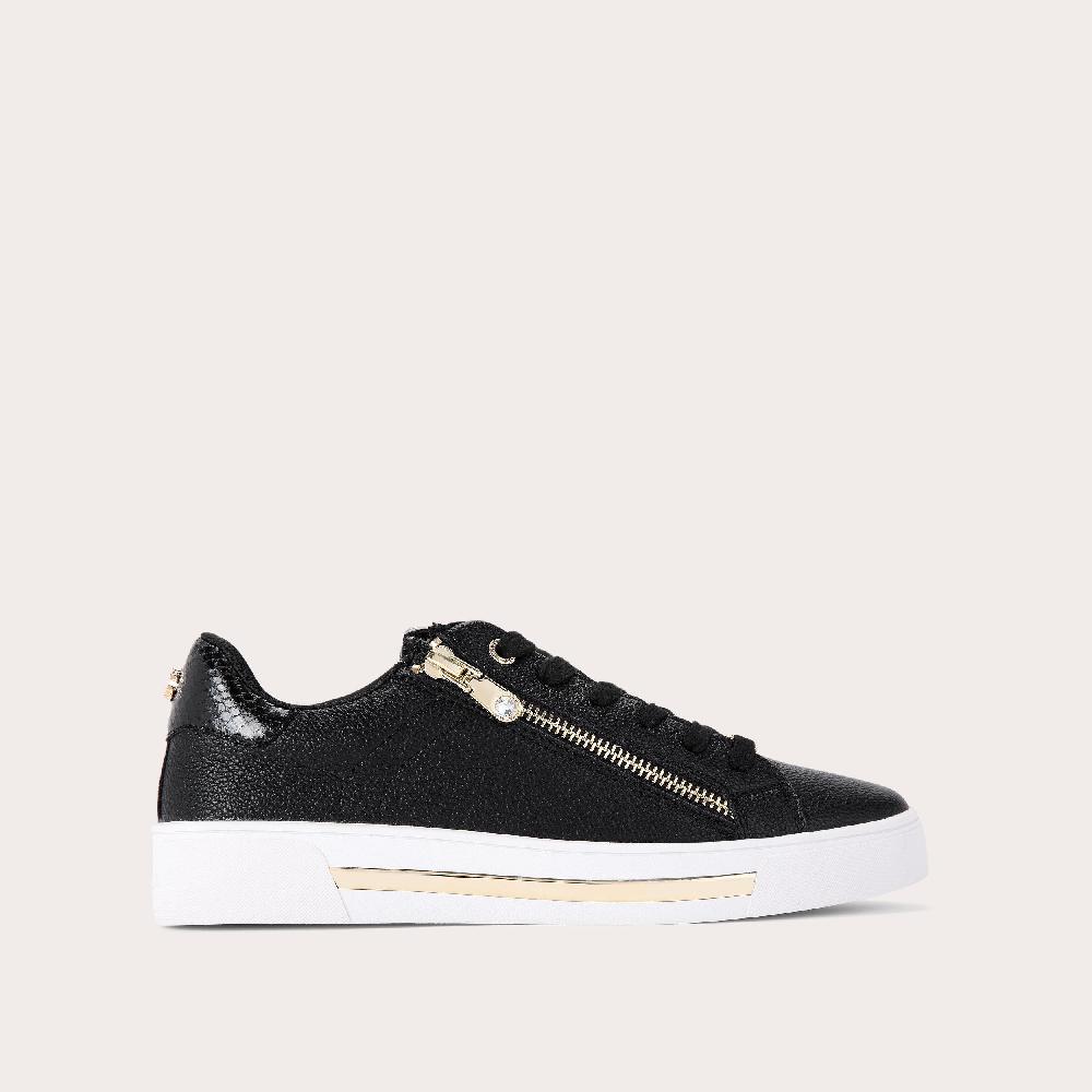 carvela DIAMOND ZIP Black Zip Trainer by CARVELA
