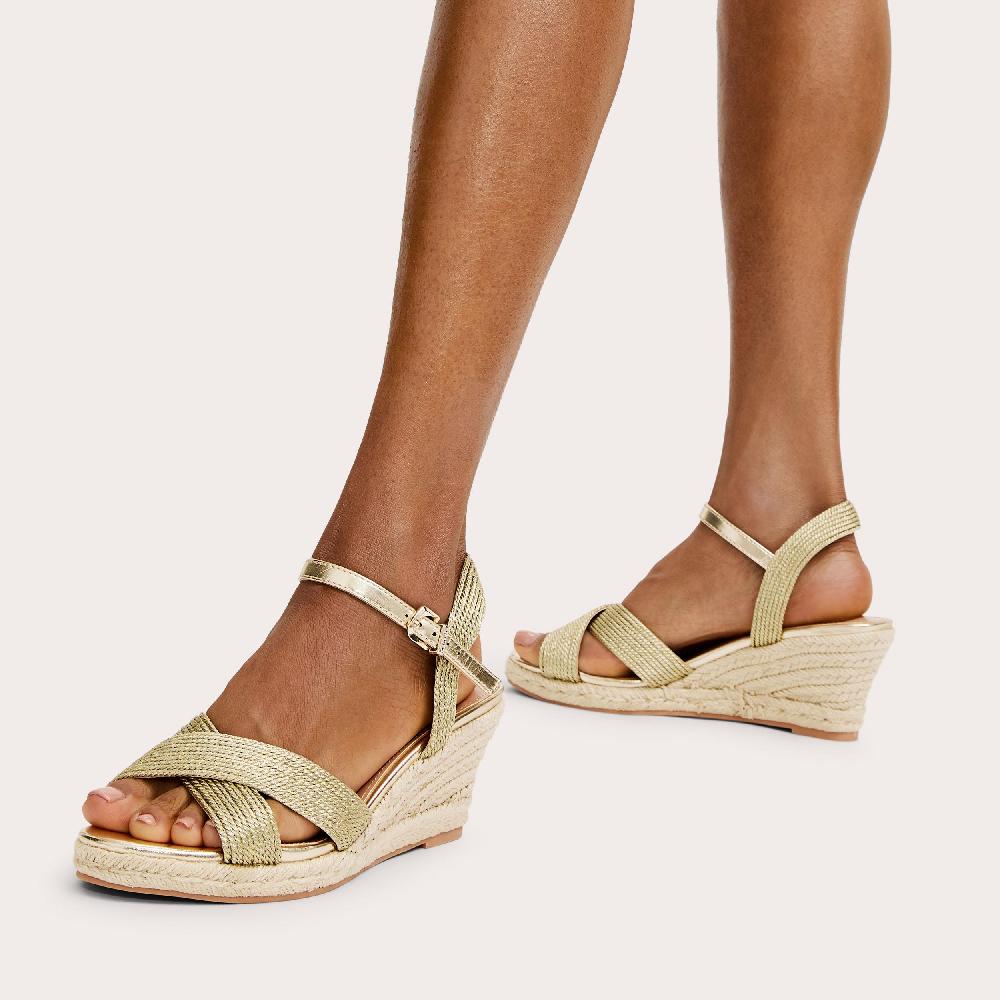 Carvela DIVINE Gold Wedge Heels By CARVELA