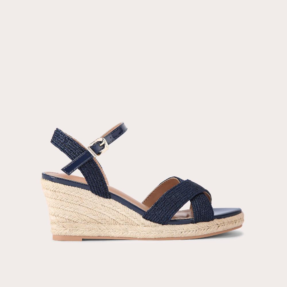 carvela DIVINE Navy Rope Wedge Heels by CARVELA