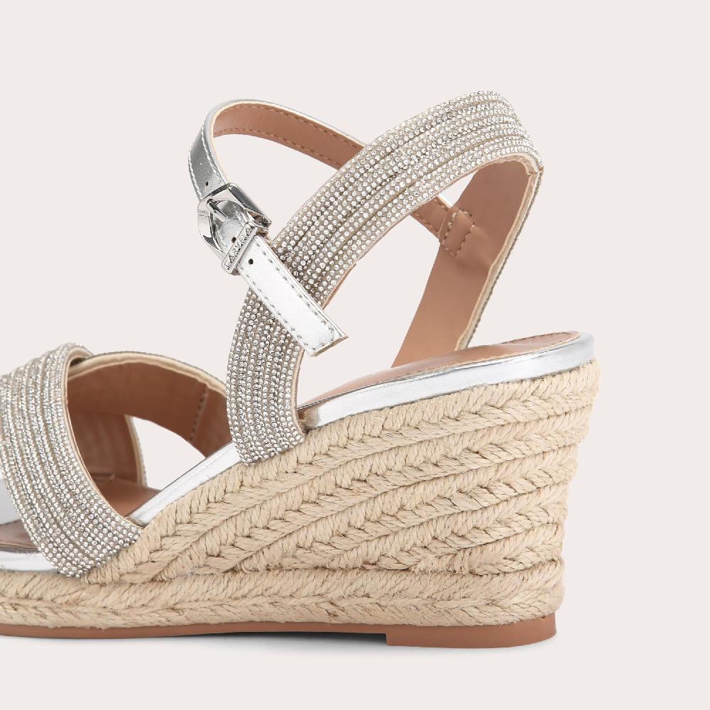 Carvela DIVINE Silver Crystal Heel By CARVELA