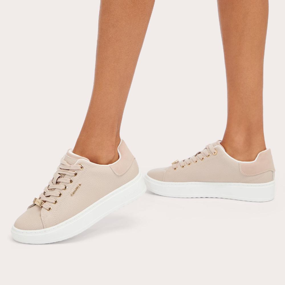 Carvela DREAM 2 Taupe Textured Trainer By CARVELA