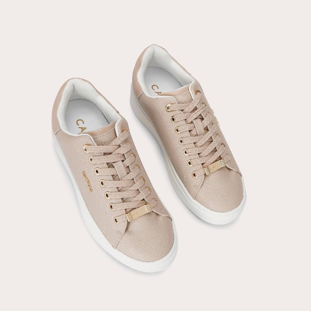 Carvela DREAM 2 Taupe Textured Trainer By CARVELA