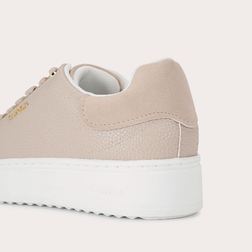 Carvela DREAM 2 Taupe Textured Trainer By CARVELA