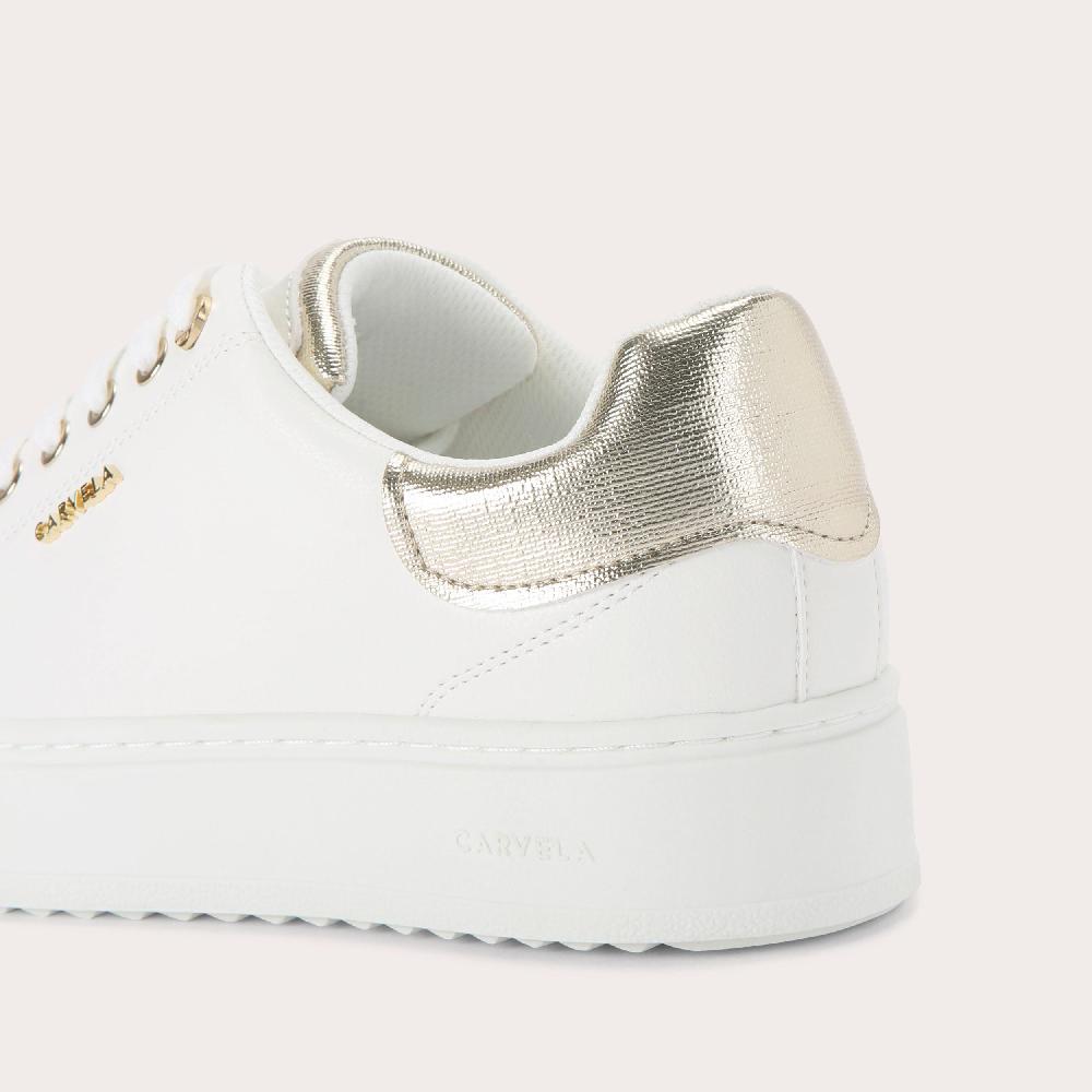 Carvela DREAM 2 White Lace Up Trainer By CARVELA
