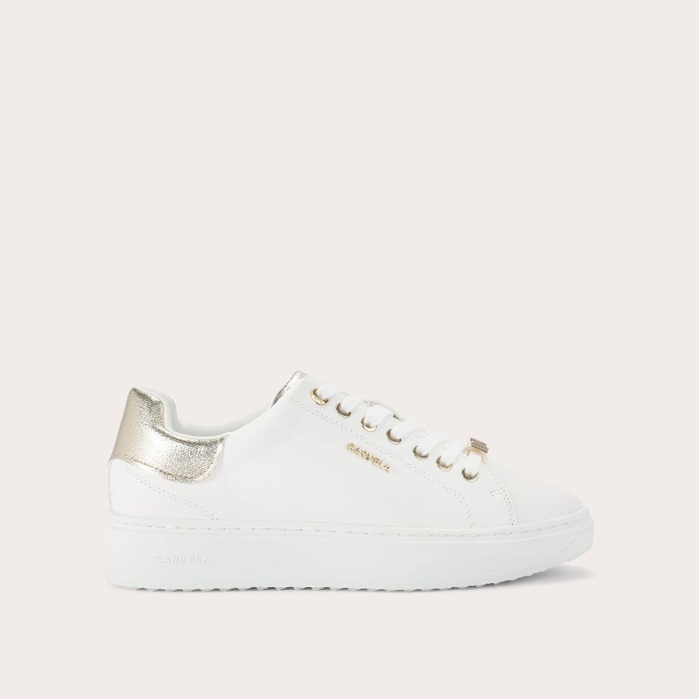 carvela DREAM 2 White Lace Up Trainer by CARVELA