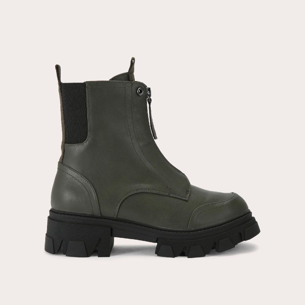 carvela EXPLORER ZIP Khaki Chelsea Boot by CARVELA