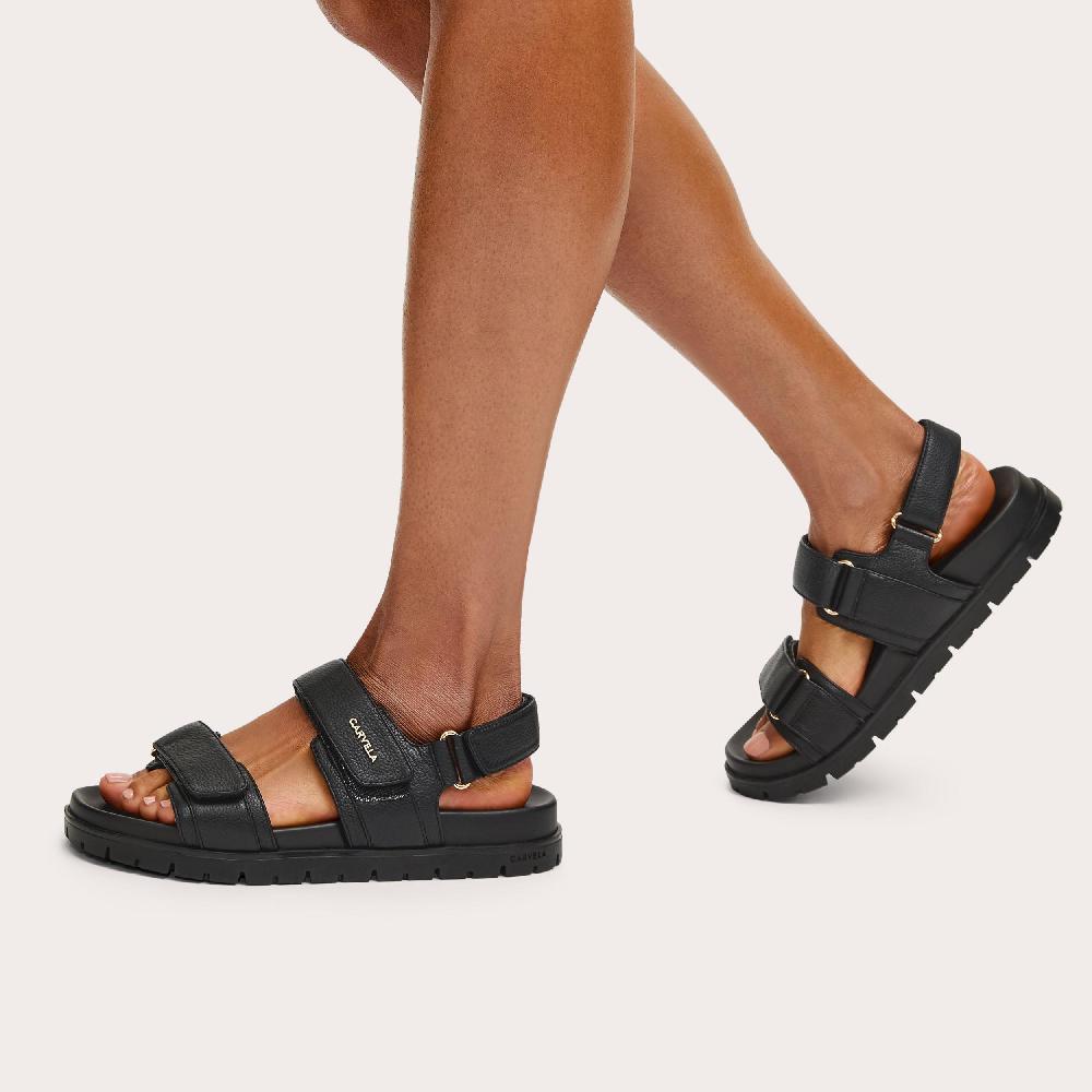 Carvela FAME Black Velcro Sandal By CARVELA