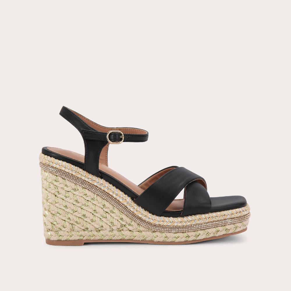 carvela FASCINO WEDGE Black Wedge Heels by CARVELA