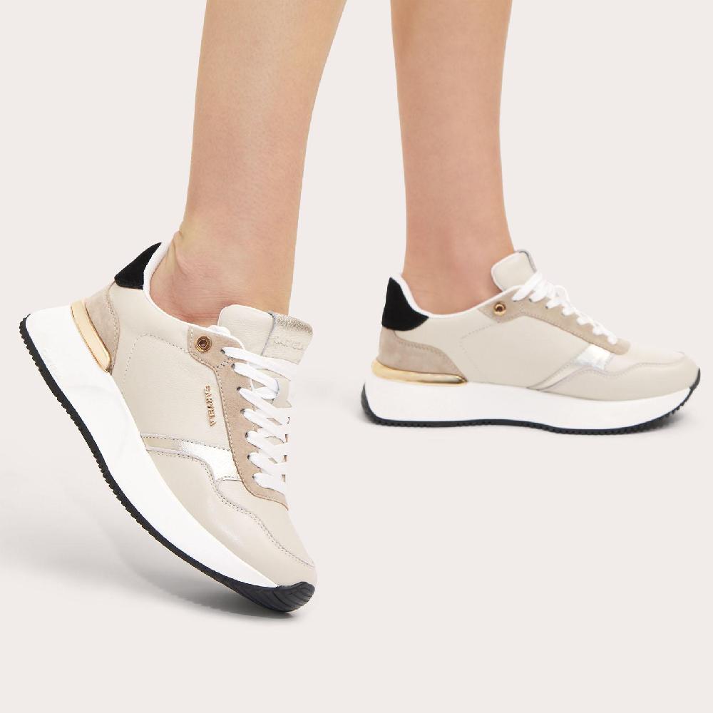 Carvela FLARE Taupe Lace Up Trainer By CARVELA