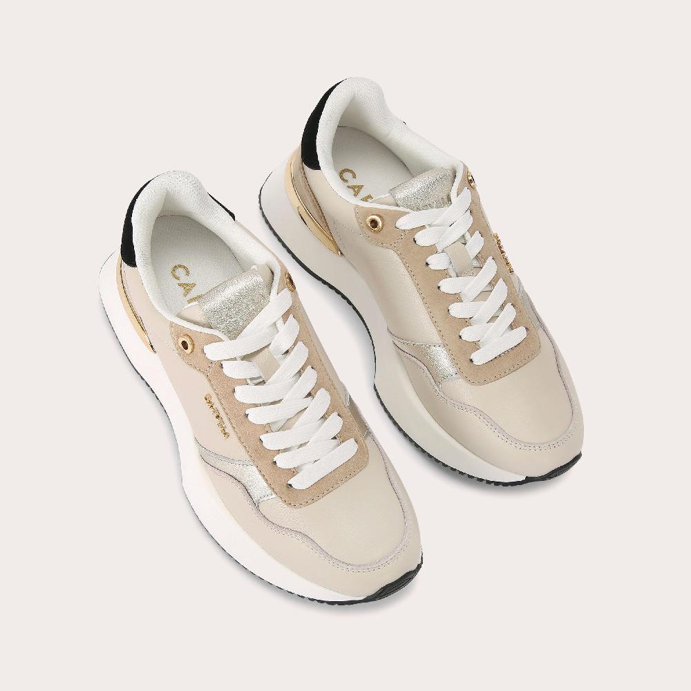 Carvela FLARE Taupe Lace Up Trainer By CARVELA