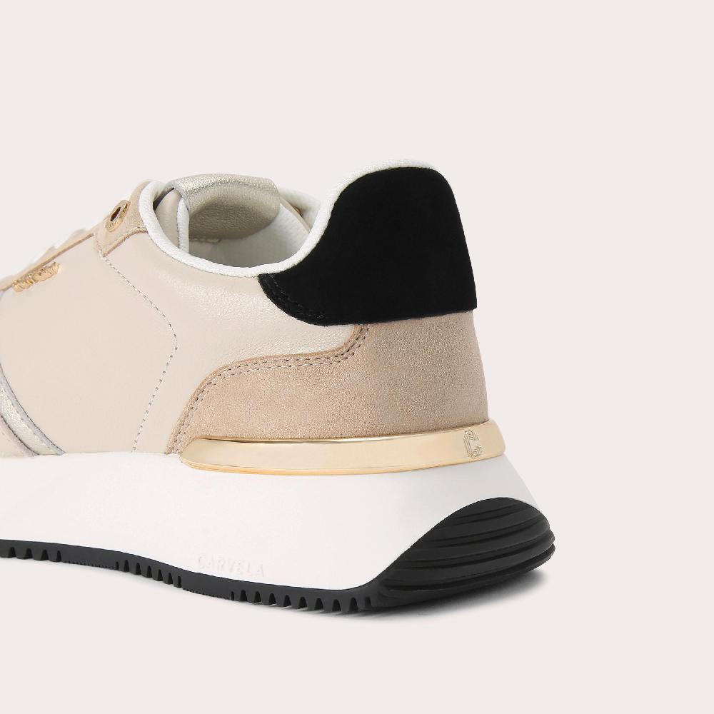 Carvela FLARE Taupe Lace Up Trainer By CARVELA