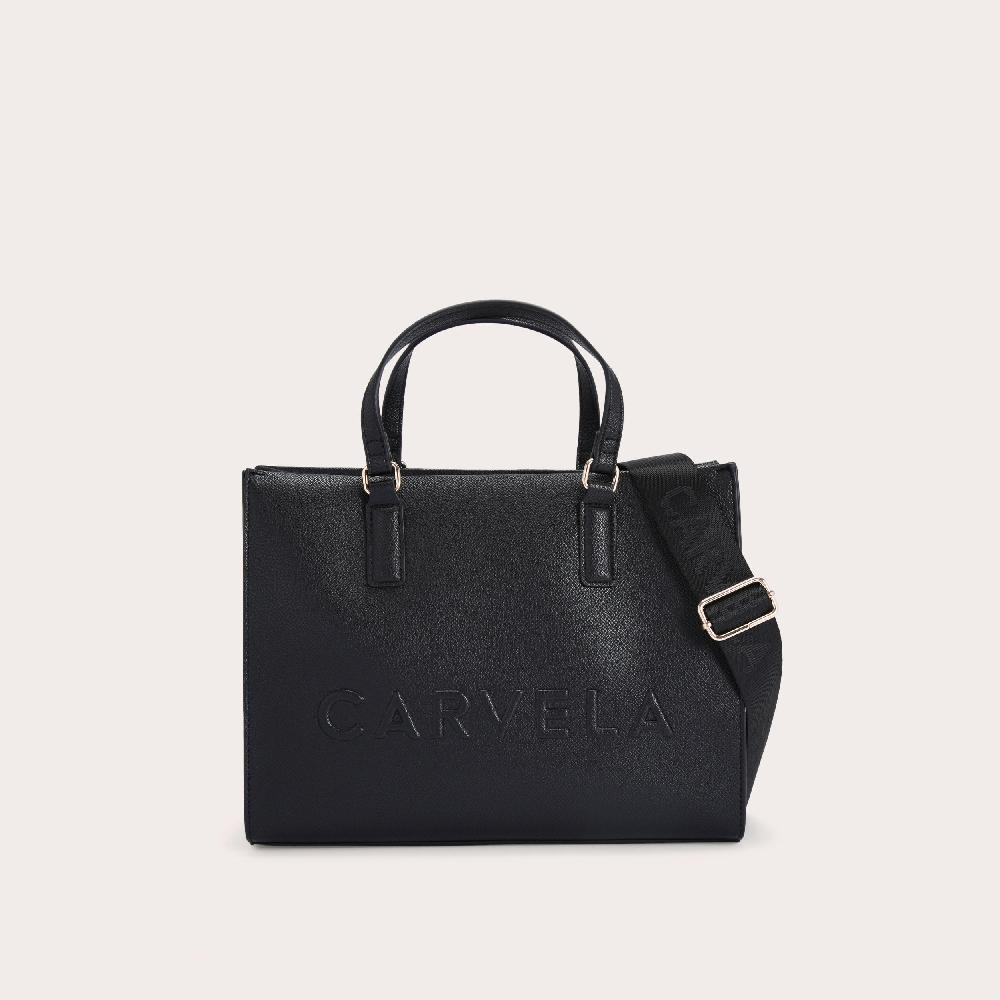 carvela FRAME MIDI TOTE Black Tote Bag by CARVELA