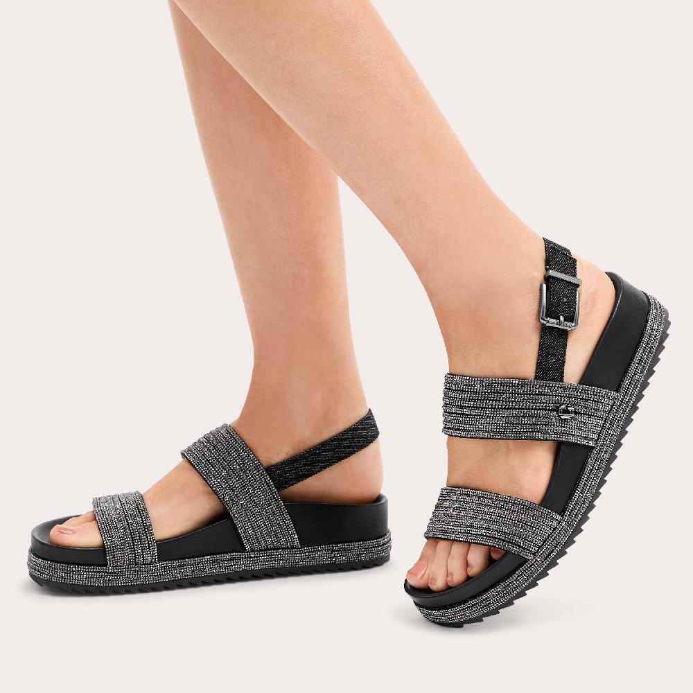 Carvela GALA FLATFORM Crystal Sandal By CARVELA