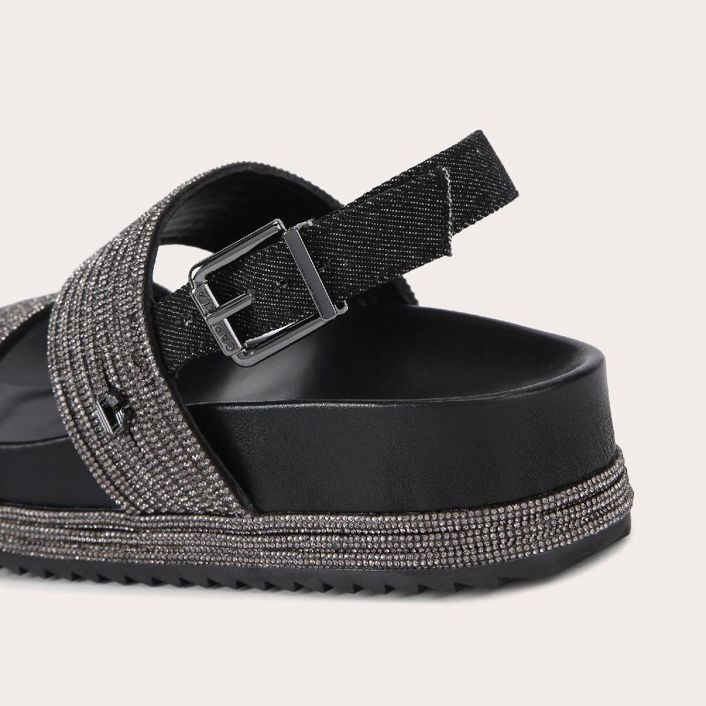 Carvela GALA FLATFORM Crystal Sandal By CARVELA