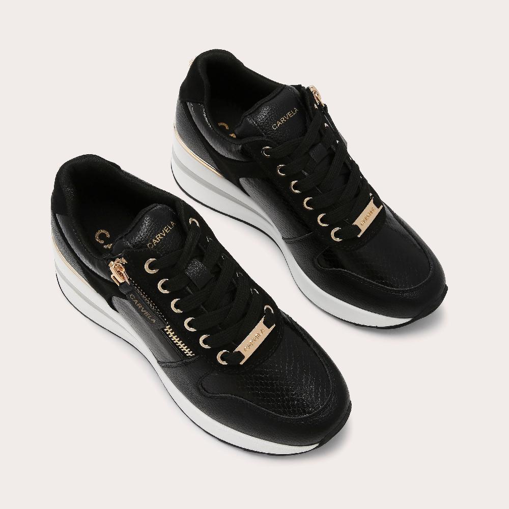 Carvela HIGH RISE Black Lace Up Trainer By CARVELA