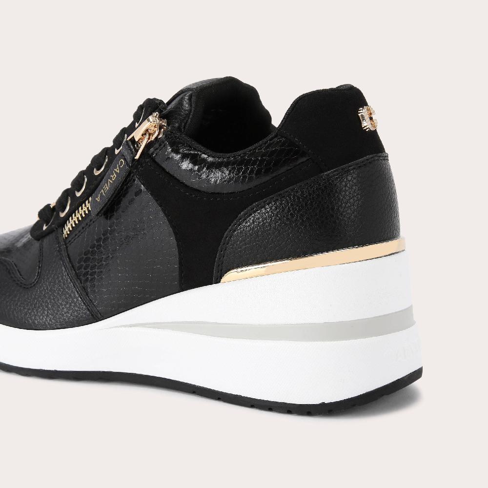 Carvela HIGH RISE Black Lace Up Trainer By CARVELA