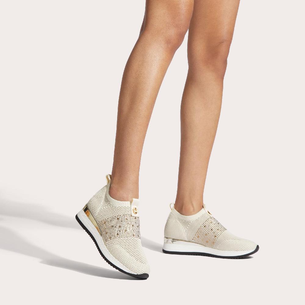 Carvela JANEIRO 2 Bone Knitted Trainer By CARVELA
