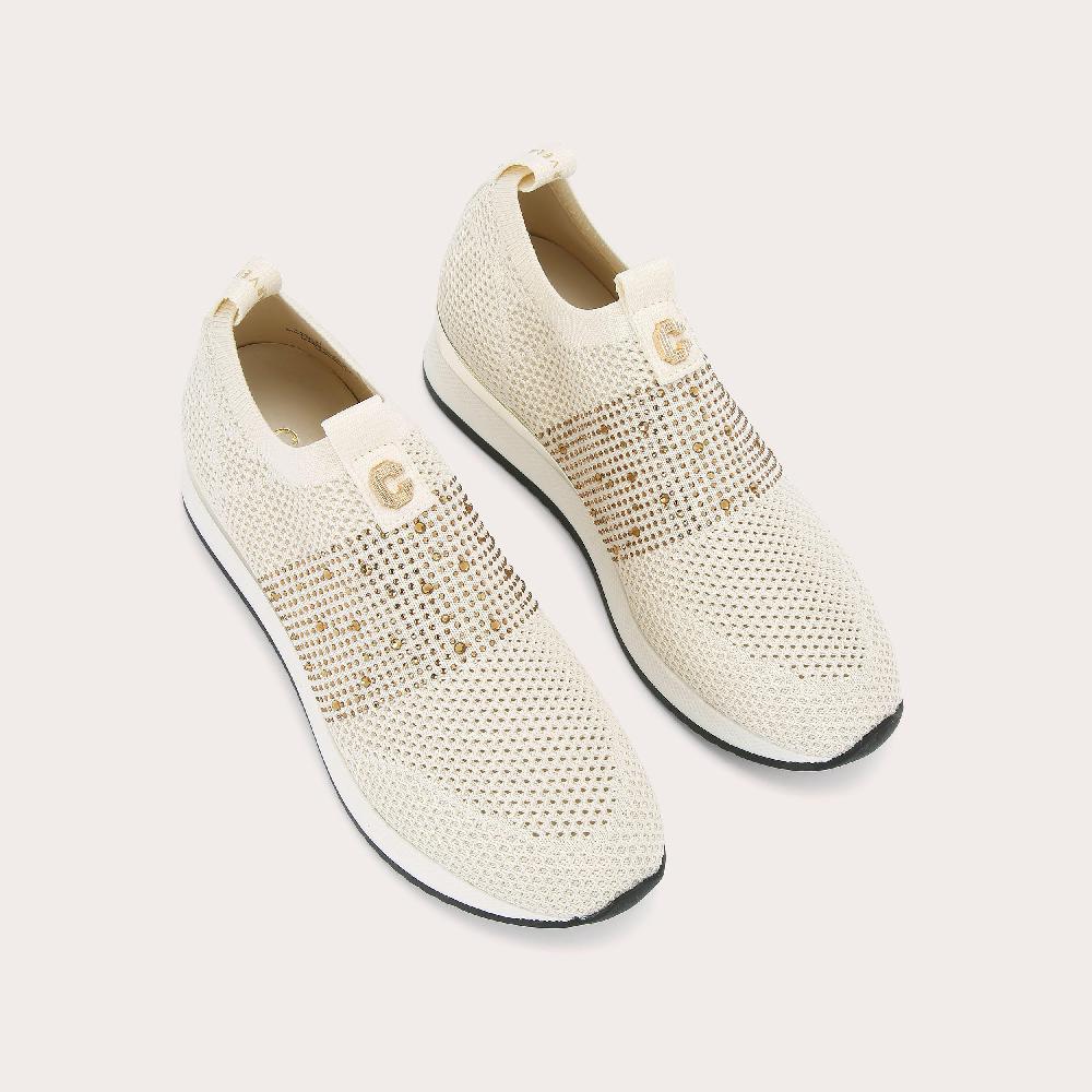 Carvela JANEIRO 2 Bone Knitted Trainer By CARVELA