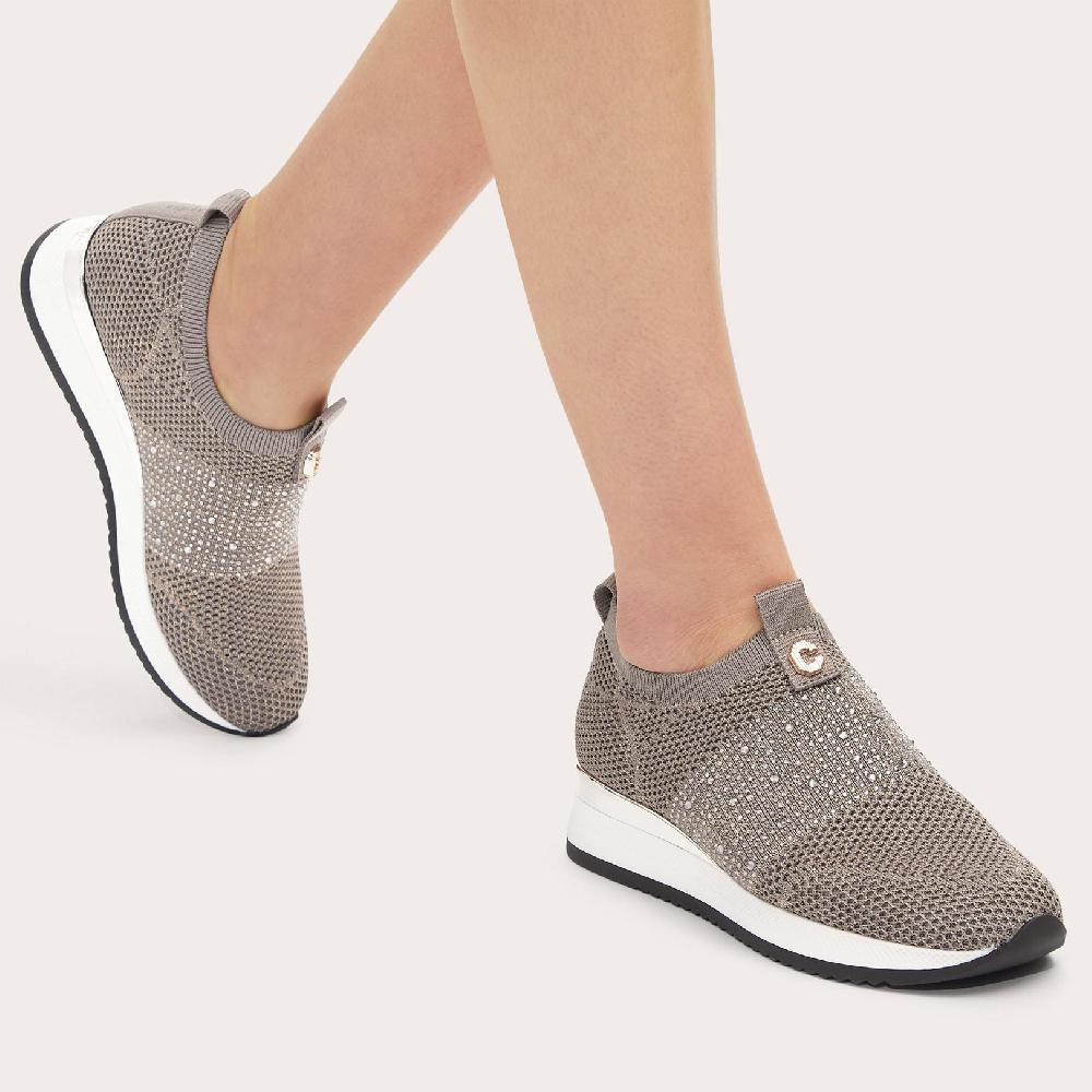 Carvela JANEIRO 2 GREY SLIP ON TRAINERS By CARVELA