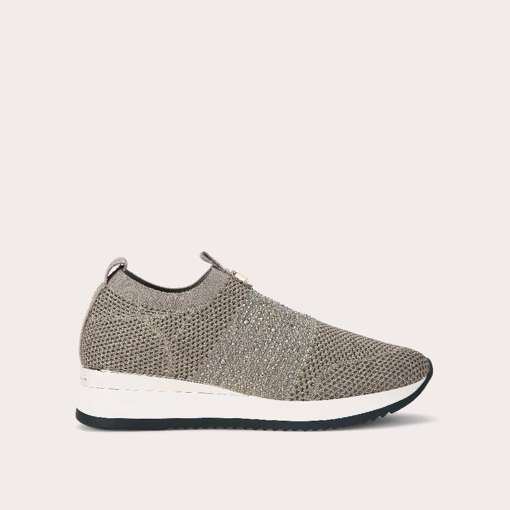 carvela JANEIRO 2 GREY SLIP ON TRAINERS by CARVELA