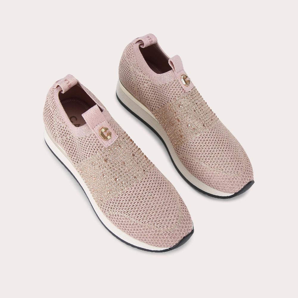 carvela JANEIRO 2 Pink Knitted Trainer By CARVELA