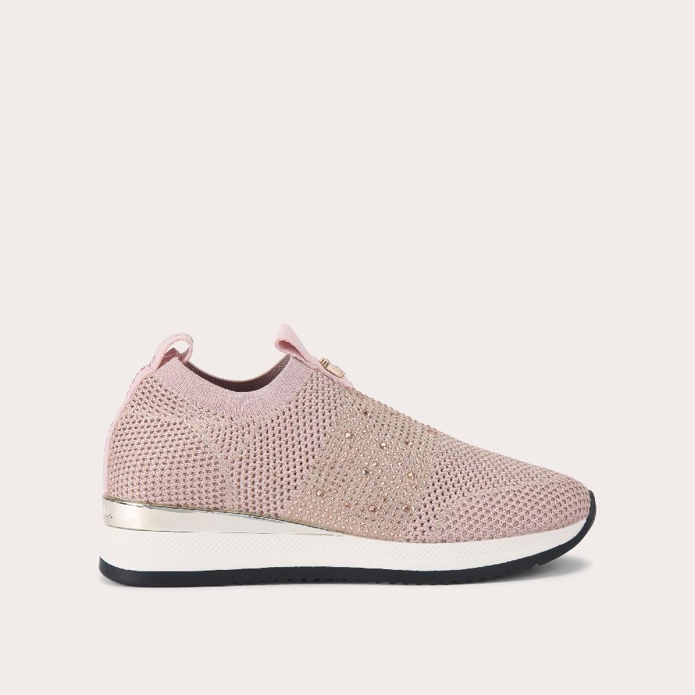 carvela JANEIRO 2 Pink Knitted Trainer by CARVELA