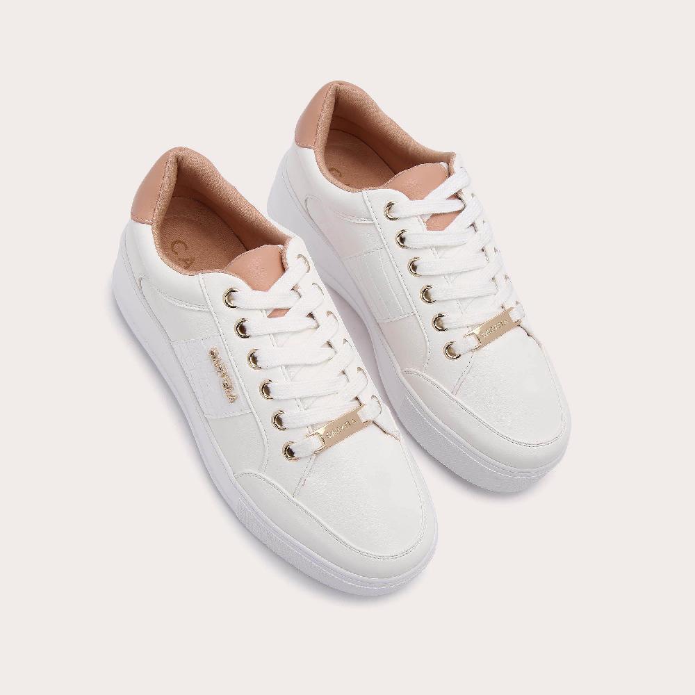Carvela JIVE LACE UP White Trainers By CARVELA