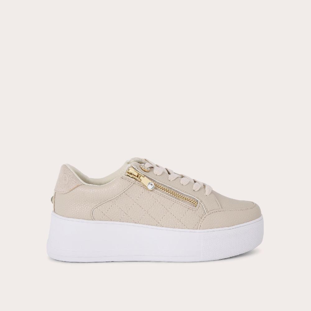 carvela JIVE ZIP Beige Trainer by CARVELA