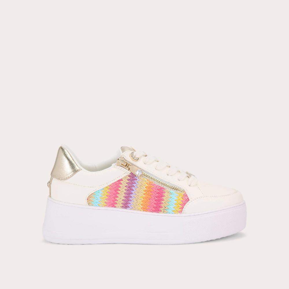 carvela JIVE ZIP Rainbow Weave Trainer by CARVELA